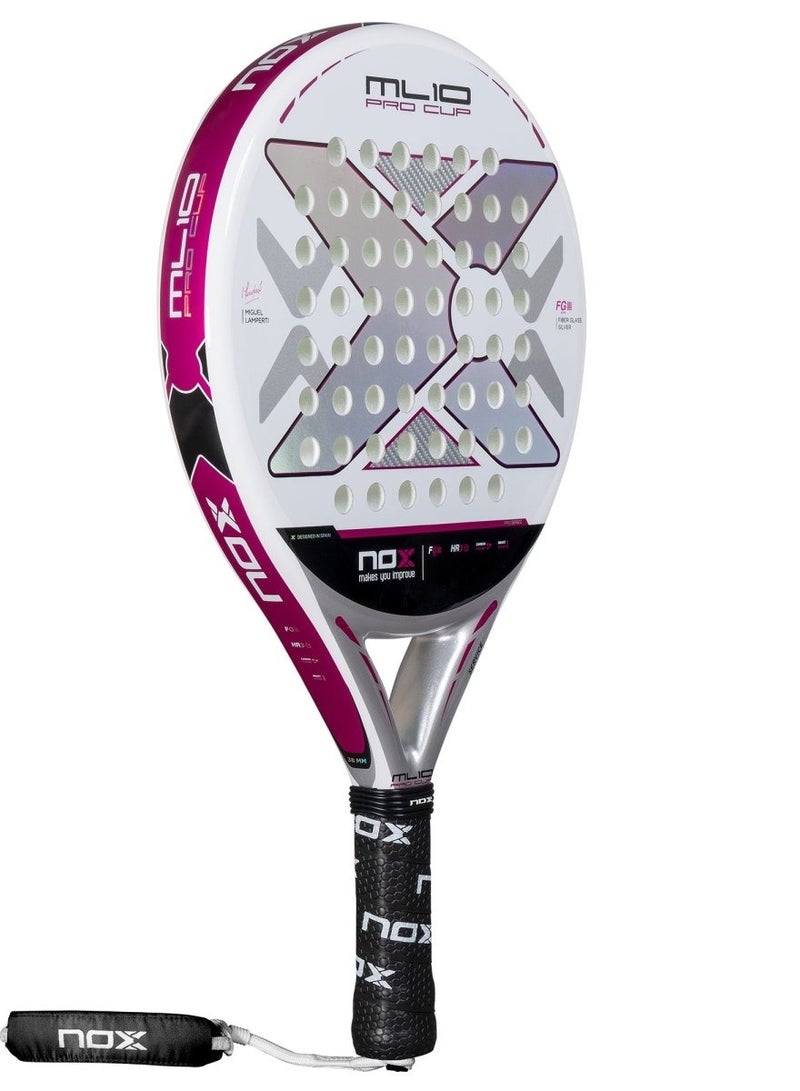 نوكس إم إل ١٠ برو كوب سيلفر ٢٠٢٥ مضرب بادل بتوقيع ميغيل لامبيرتي - Image 3